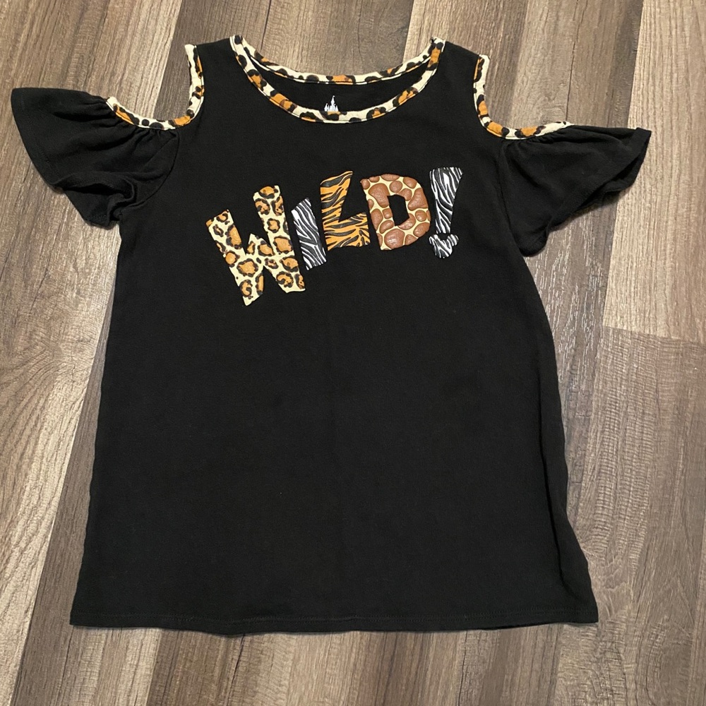 Disney safari open shoulder Wild girls blouse